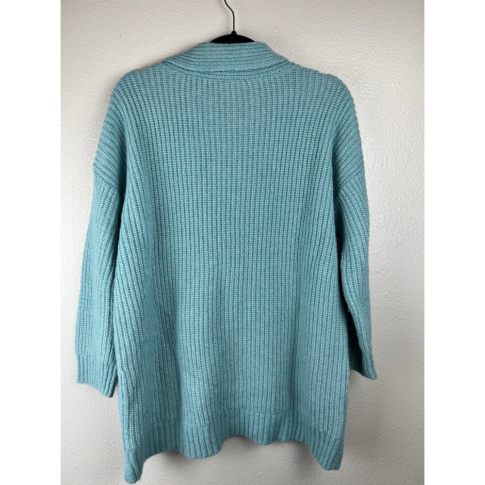 Talbot’s Plus  Shawl Neck Sweater Seafoam Green Size X - Picture 5 of 6